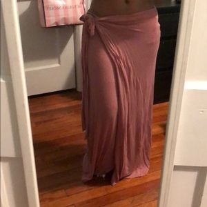 Maxi wrap skirt